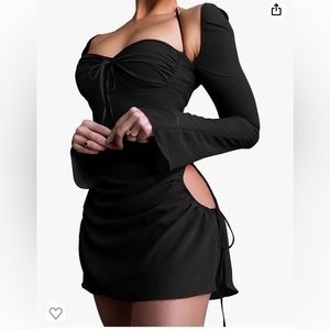 Mesh Cut-out Bodycon Dress